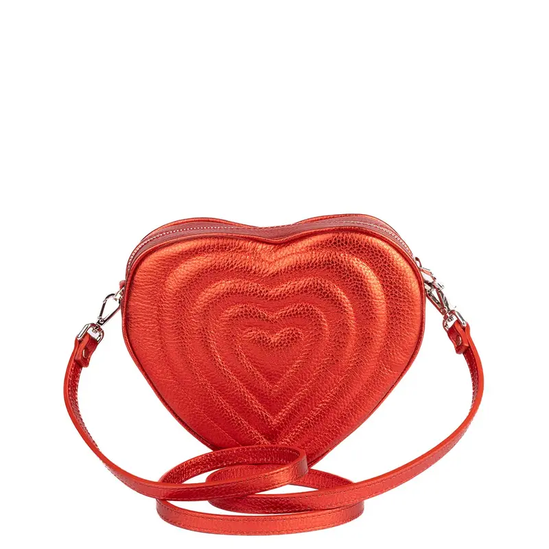 Bolso Olguita | Rojo Metalizado Cherry