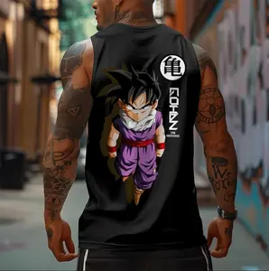 Dragon Ball Z Tank Top Featuring Kid Gohan in Purple Gi – Sleeveless Anime Shirt for Training, Cosplay, or Streetwear Collectors