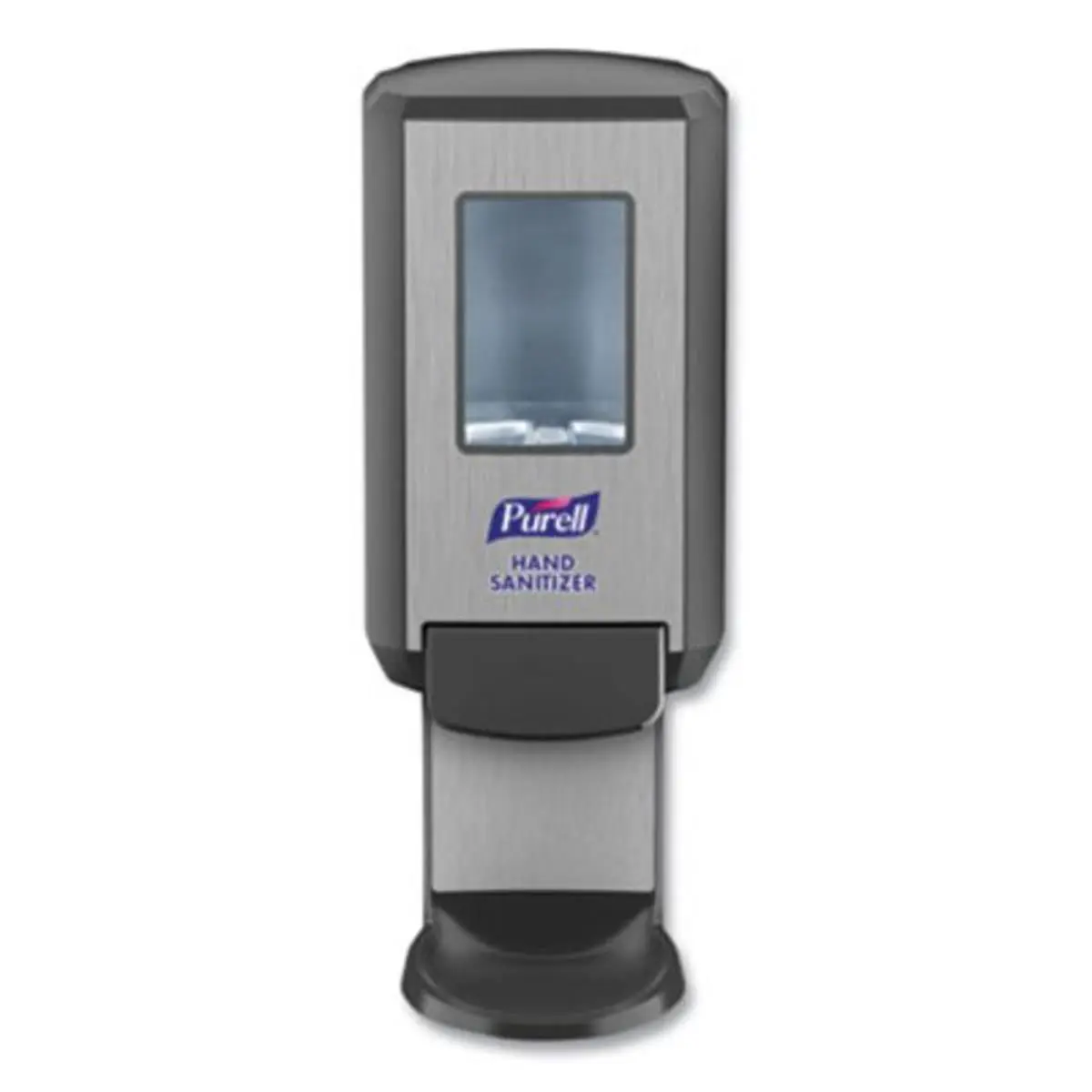 212 MAIN Graphite Wall-Mount ADA-Compliant Hand Cleaner Dispenser - 1200ml, 4.88x8.19x11.38in, CS4, Collapsible Bottle, Large Sight Window, Push-Style, Easy to Maintain, Refill View, Single Unit, Plastic Body, Cost-Effective for Sports, Outdoor Camping