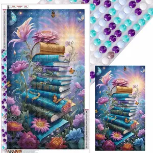 5D DIY Full Drill Round Diamond Painting Kit with Diamond Art Tools, 50x85cm Whimsical Wall Art, for Handmade Gifts and Home Decor