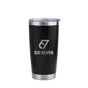 Six-Seven 20 oz Tumbler Stainless Steel Vacuum Insulated with Slider Lid for Hot Cold Beverages