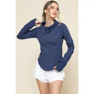 Chasing Pavements Mockneck Pullover - Night Sky