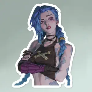 Explosive Punk Energy Unhinged Arcane JinX Sticker