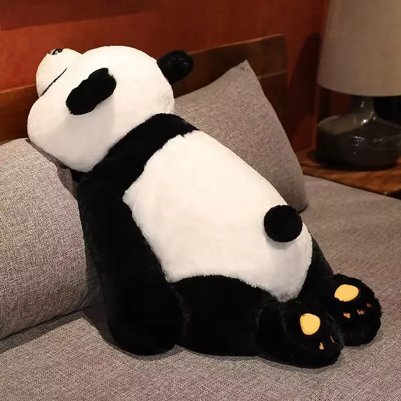 Cute Panda Plush Pillow Soft Comfortable Cartoon Toy, Huggable Stuffed Animal Gifts, Girls Sleeping Companion Bedside Cushion Gift, Adorable Panda Stuffed Animal