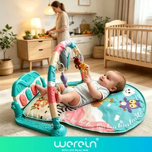 High-Value Baby Light Music Piano Toy, Multiple Modes, Adjustable, Detachable, Hand Bell Replacement, Enhances Grasping Skills