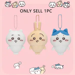Cute Plush Fluffy Keychain Doll, 11cm Soft Toy Pendant, Rabbit Hamster Cat Styles, Perfect Gift for Friends, Bag Decoration Accessory