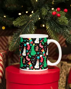 Christmas Peens Pattern Coffee Mug