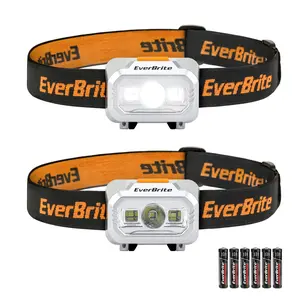 #JumpstartSale EverBrite LED Headlamp, 4 Lighting Modes, Pivoting Head with Adjustable Headband, IPX4 Water Resistant Perfect for Running, Camping and Hiking, 3 AAA Battery Powered