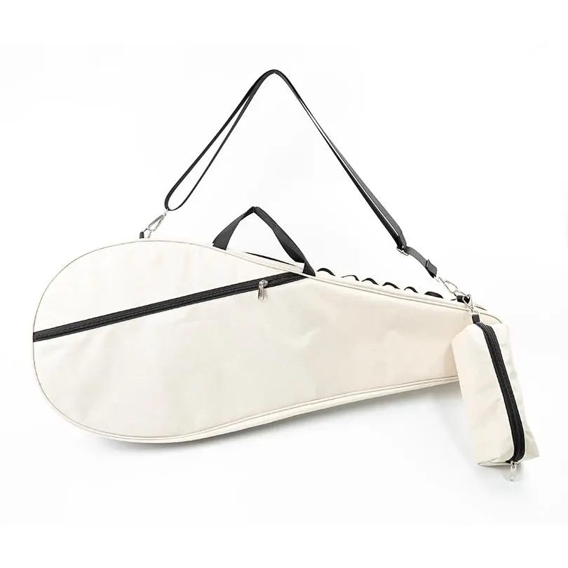 Jusenda Stylish Double-Layered Tennis Bag Cover for 1-2 Rackets with Independent Ball Pocket and Included Ball Set, Racket Protector, Sports Rackets sohochic