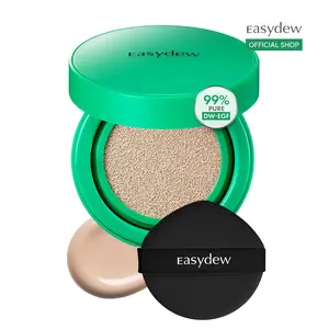 Easydew Mela B Toning Ampoule Cushion - Official Product 2-in-1 Korean Skincare & Makeup with EGF, Niacinamide & Hyaluron-Vital C - Smooth Full Coverage Foundation - 10 Shades Available