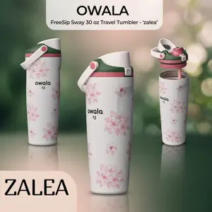 Owala FreeSip Sway 30oz Zalea Masters Golf Insulated Water Bottle Theme Model Leak Proof Built In Straw BPA Free Double Wall One Pack Sport Travel Hydration