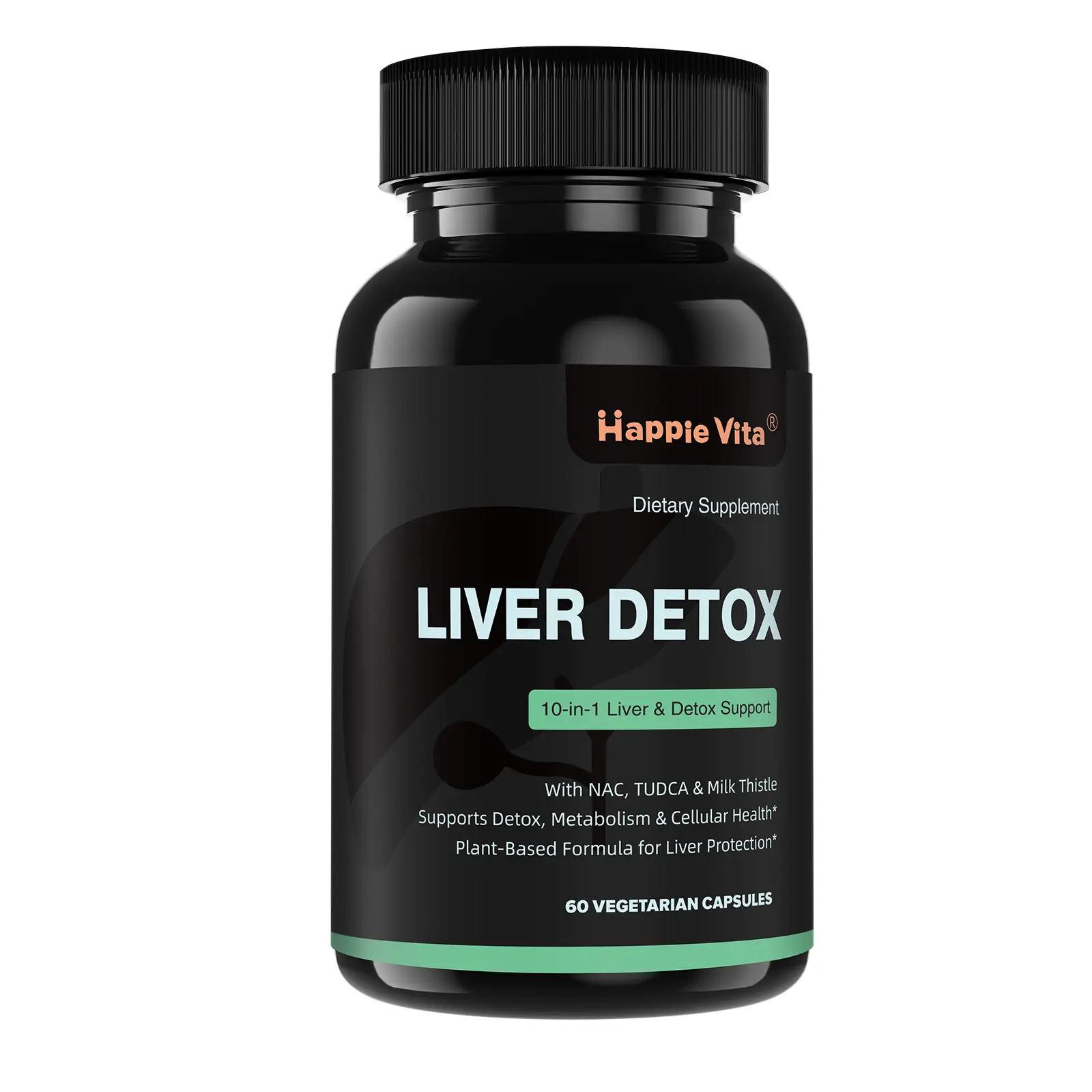 Liver Cleanse Detox & Repair 60 Capsules - Herbal Liver Support Milk Thistle Supplement - Milk Thistle, NAC, Artichoke Leaf, Turmeric Root, Dandelion Root, TUDCA, Choline, Beet Root, Berberine HCI, Zinc,