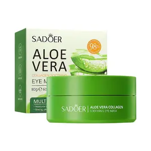 Aloe Vera Collagen Eye Mask, 60pcs/set Moisturizing Eye Patch for Women, Eye Skin Nourishing & Firming Patch, Eye Skin Tightening Mask, Eye Tightener, Under Eye Patches, Summer Gift, Skincare Products Skincare Set
