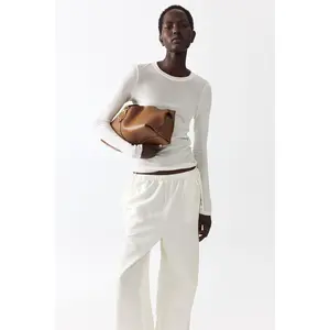 H&M Linen-blend drawstring trousers