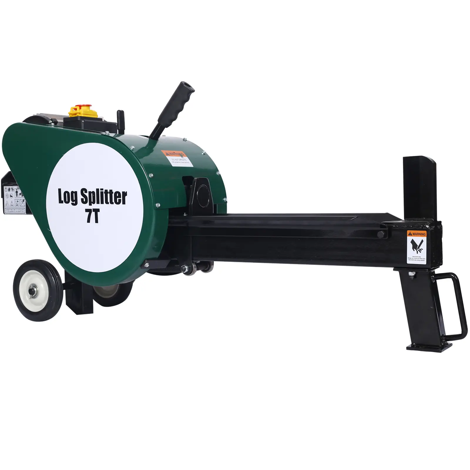 Hdmw Double Flywheel Electric Log Splitter  Log Splitter Electric Portable 7 Ton hotizontal 2HP 16A,electric firewood splitting machine, 2Hp Motor