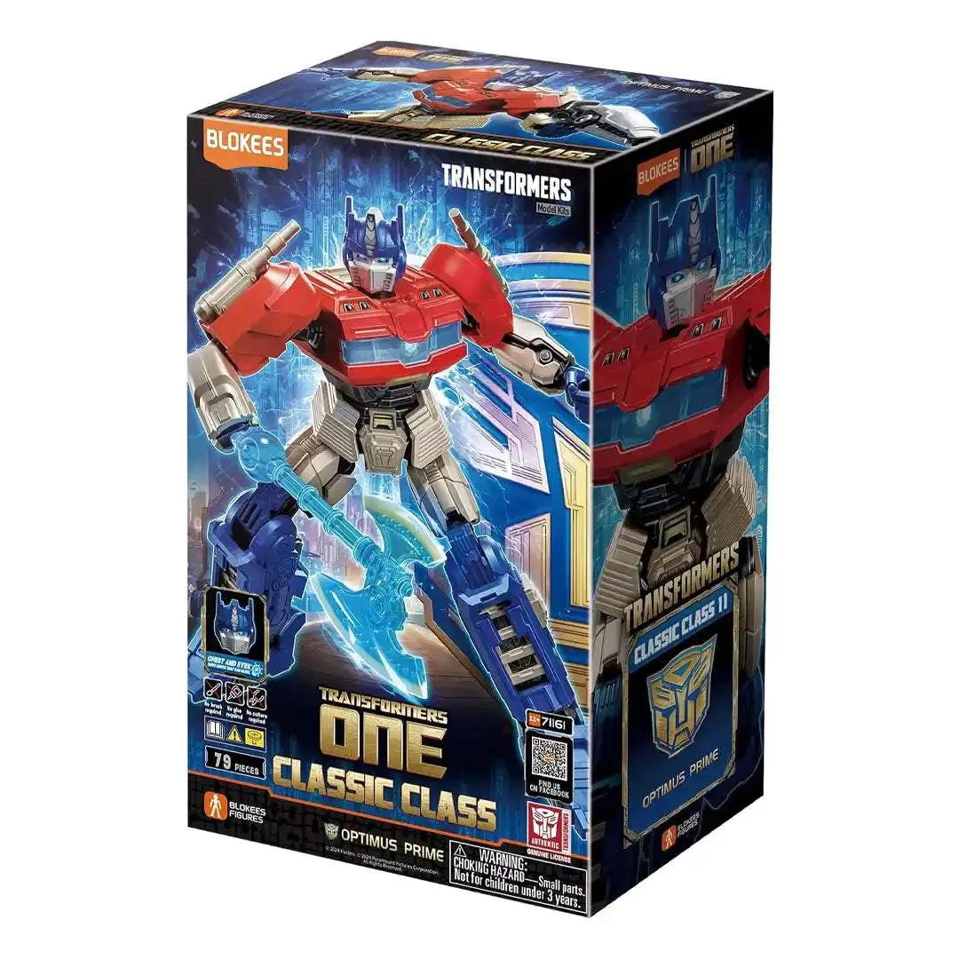 Blokees Transformers Classic Class 11 Optimus Collectible Building Model Kit, 20+ Movable Joints, Dynamic Articulation, Accessory Loadout, Transformer