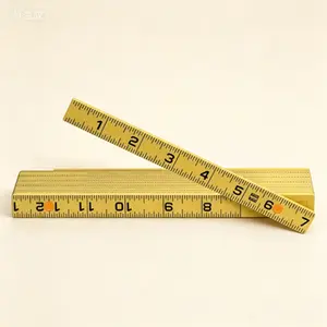 Durable Fiberglass Folding Ruler 6-Foot Outside Reading, Heavy-Duty Measuring Tool, Reusable Compact Ruler for Construction and DIY, Easy-Read Markings, Shatter-Resistant