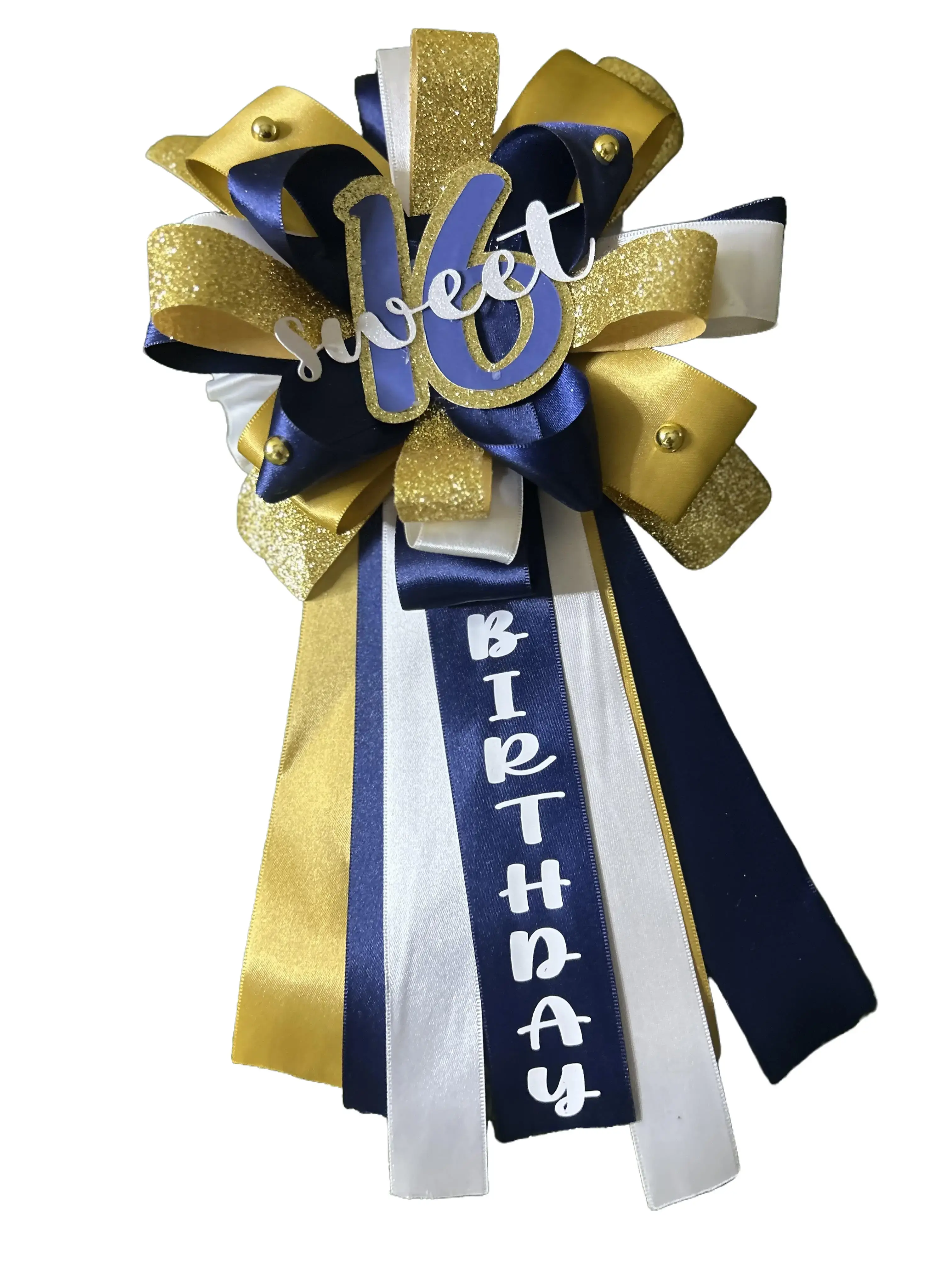 Ribbon-Designed Birthday Pins, Festive Party Gift Accessories for Home & Party Supplies