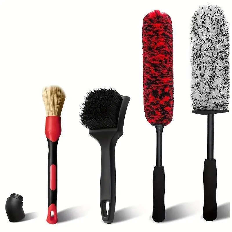Car wheel hub brush set, deep-penetrating tire cleaning brush, detail brush, cleaning kit, Car Detailing Tools