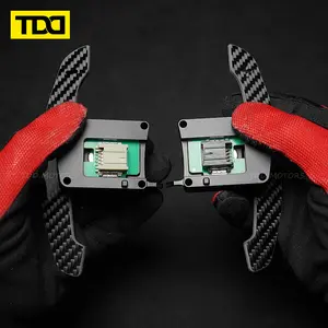 TDD carbon fiber Magnetic Paddle Shifters for Ford Mustang GT/Shelby 2015-2023, Aluminum Alloy Shift Extensions, Enhanced Feel and Control for Track-Inspired Driving Car steering wheel modification Parts