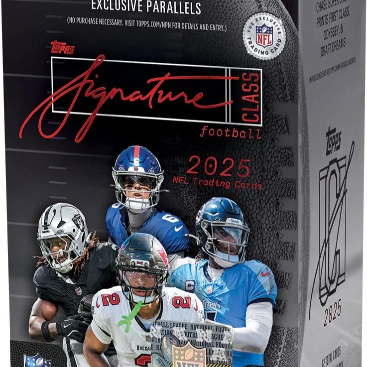 (PYT) 5 boxes of Topps 25 Signature Class Football Blaster Boxes Break 20