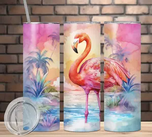 Flamingo Sunsets 20 oz Stainless Steel Tumbler
