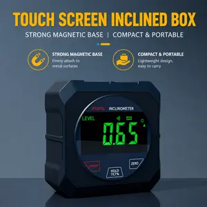 (Father's Gift)Mini Magnetic Digital Inclinometer Angle Gauge – High Precision Touch Screen Level Meter