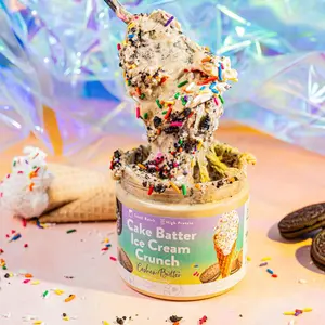 Cake Batter Ice Cream Crunch Cashew Butter Cake Batter Ice Cream Crunch Cashew Butter