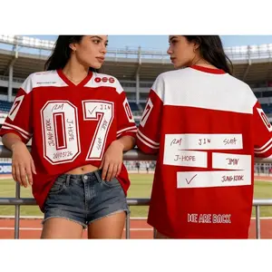 #Kpop Mesh Jersey, Unisex Banggtan Fan Merch, Army Fan Lovers Jersey, Arirang World Tour Merch Jersey