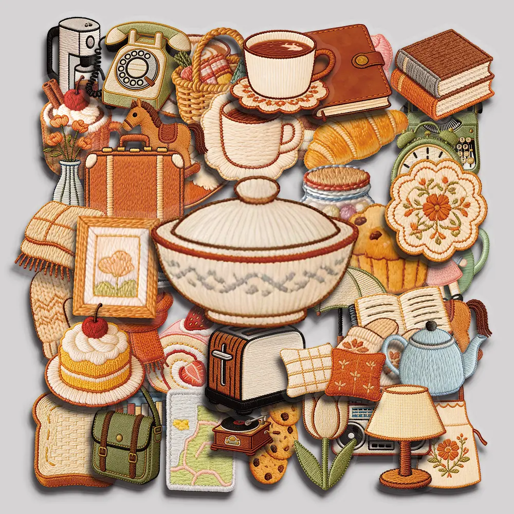 50PCS Cozy Little Things Aesthetic Vinyl Decorative Stickers, Self-Adhesive Sticker Pack for Planner, Journal, Notebook, Laptop, Phone Case, Water Bottle, Scrapbooking and Office Supplies
