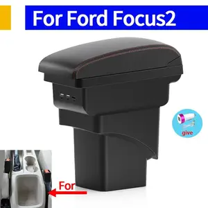 For Ford Focus 2 Mk2 2005 2006 2007 2008 2009 2010 2011 Car Armrest Box Center Console Storage interior Retrofit accessories Car Storage Organizer