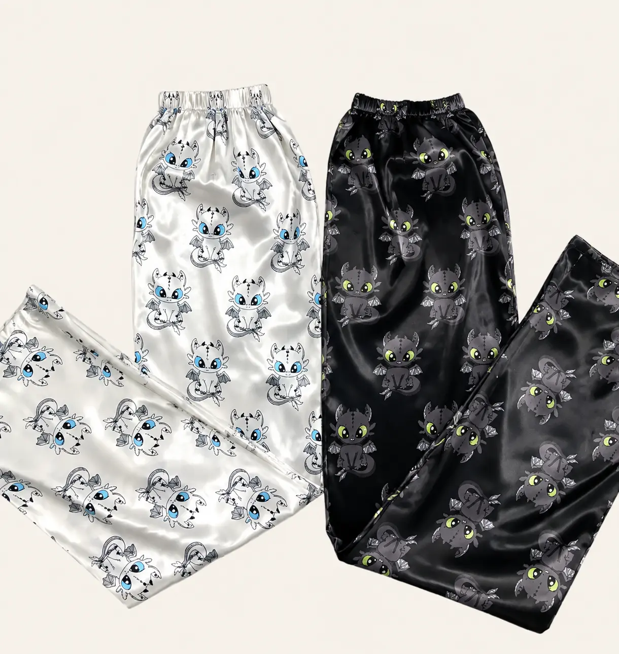 Cute Dragon Couple Pajama Pants– Couple Pajama Pants with Adorable Dragon Design Cozy Matching Sleepwear for Relaxing Nights for Him & Her Loose Fit Sleep Bottom Homewear All Seasons Casual
