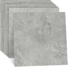 Jeedeson grey marble vinyl  peel and stick with 1.5mm thickness water resistant 18*18 inch 24pcs/box self adhesive tile