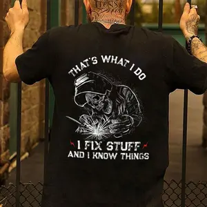 THAT'S WHAT I DO Skeleton Black Print T-Shirt