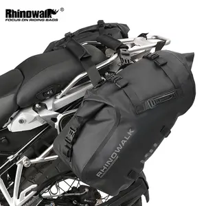 Motorcycle Side Bag Waterproof 18L/28L/48L Large Capacity Motorcycle Saddle Bag Riding Luggage Storage Pannier Bag Outside Travel Moto Accessories For ADV For Most Motorcycle