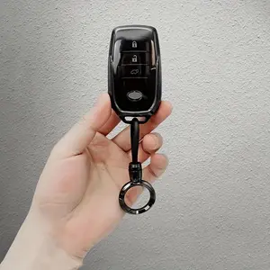 Car key remote control cover, suitable for Toyota RAV4, Camry, Crown, Corolla, CHR, Prius, Highlander, Prado, Harex, Fortuna, Accord, Land Cruiser models. For men/women, car accessories, key storage box, key protection cover, Car Key Protector.