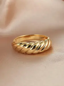 Fashion Twist Design Promises Rings for Men & Women, Engagement Ring, Statement Ring, Simple Copper Rings Jewelry for Party Daily Clothing Decor, Minimalist Ring