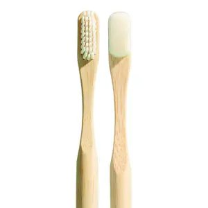 Oris Set of 2 Sustainable Bamboo Toothbrushes - 100% Plant-Based Oral Care for Sensitive Teeth & Gums | Ultra-Soft Eco-Friendly Nano Brush with Medium-Firm & Nano Bristles
