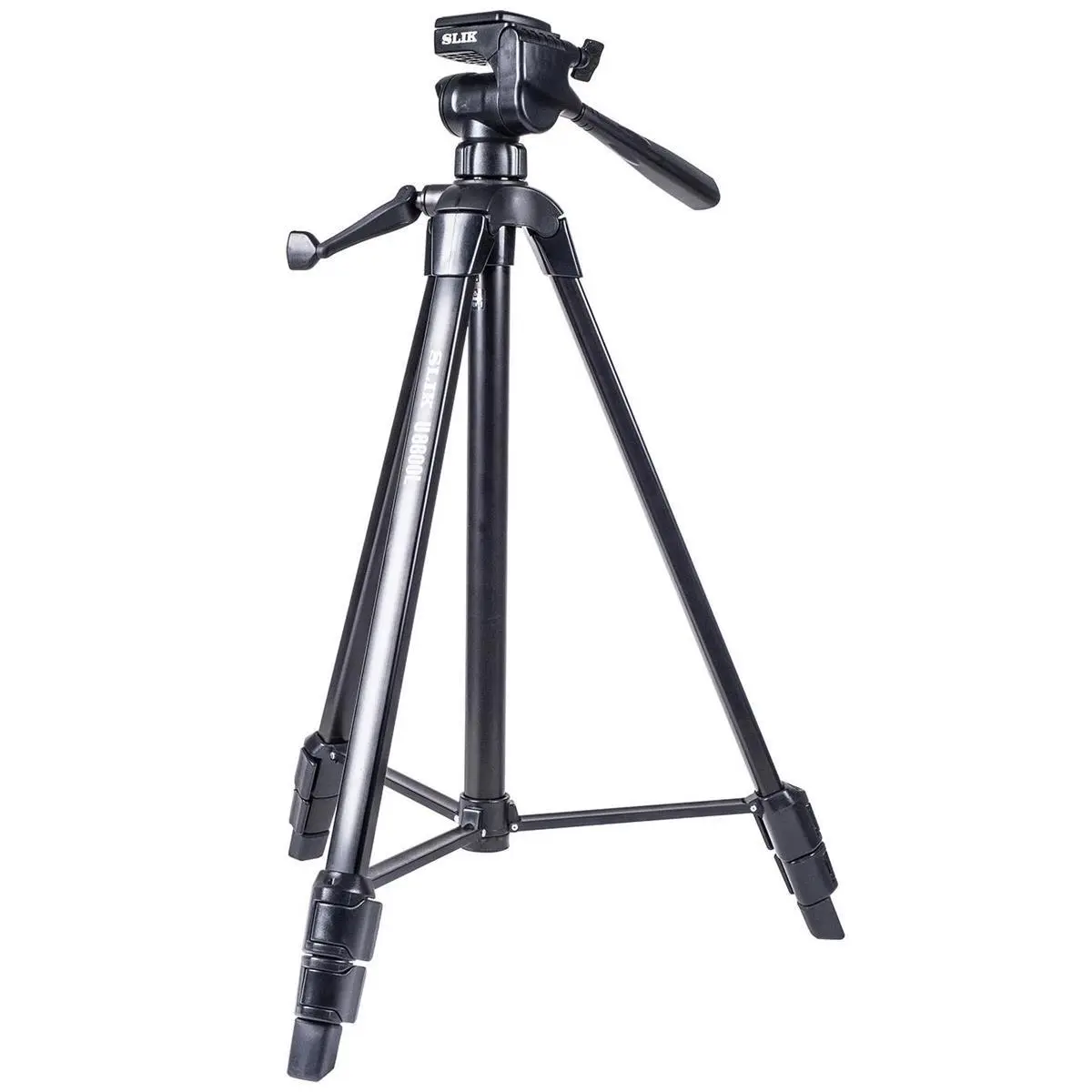 Slik U8800L 3-Section Aluminum Tripod with Hybrid 3-Way Pan Head, Dslr, Accessories, Camera, Durable, Rubber