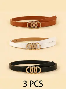 Three versatile women's belts