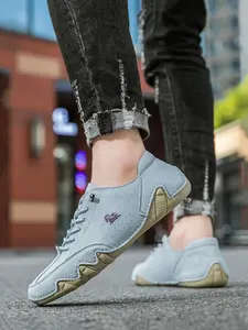 Women's Fashionable Morandi Color Lace Up Low Top Sneakers, Casual Comfortable Sports Shoes for Daily Wear, Female All-match Round Toe Shoes for Daily Wear