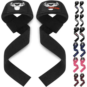 Lifting Wrist Straps for Weightlifting, Weight Lifting Straps Gym Grip Power Workouts Lifting Straps Padded  Men Women Wrap Lift Deadlift Straps Hard Pull Exercise