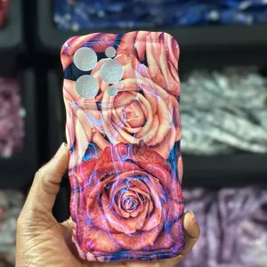 Oil paint bronze florAl iPhone case