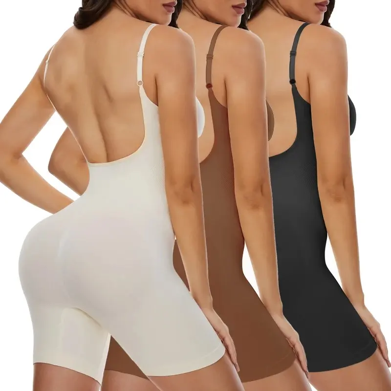 Low Back New Bodysuit Shapewear Women Mesh Butt Lifter Smooth Body Shaper Backless Slimming Contour Flat Belly Corset