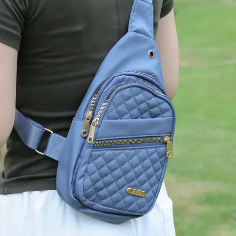 Women's Basic Plain Quilted Fashion Waist Pack - Casual Waist Bag with Separate Pockets, Durable Compact Accessory for Daily/Festival Use, Hands-Free Sling Carry for Fast No Hunt Item Access, Fashion Waist Packs