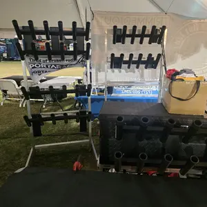 6 Rod Porta Rack HD Heavy-Duty Aluminum Rod Holder for Truck Bed or Box Holds Up to 6 Rods 50s & 80s Class Fishing Gear