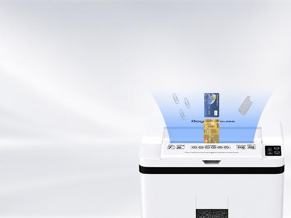 QUIETLEMON P-5 Heavy Duty Microcut Paper Shredder for Home Office & Small Business, 40 Min Continuous Run, 200-Sheet Auto Feed, 7-Sheet Manual Feed, Shreds Credit Cards & Staples, 5.8 Gal Bin, Computer Accessories, Microcut Shredder, 5.8 Gallon Bin