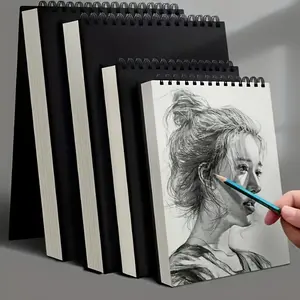A6 4 Counts/set Sketchbook, Watercolor Paper, Top Spiral-Bound Sketch Pad, Acid-Free Art Sketchbook, Art Drawing And Writing Paper, High-Quality Sketch Notebook, Scratch Art Book