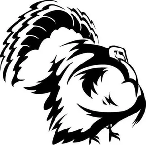 Turkey Decal for Hunting Enthusiasts: Long-Lasting Vinyl Material with Easy Install Design