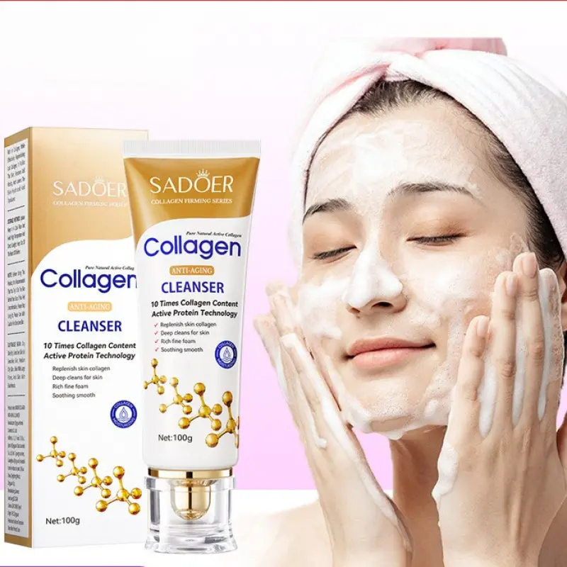 Collagen Gentle Cleansing Balm Facial Cleanser, Deep Cleanse, Hydrating, Non-Drying, Daily Use, Collagen Firming, Moisturizing, Skincare